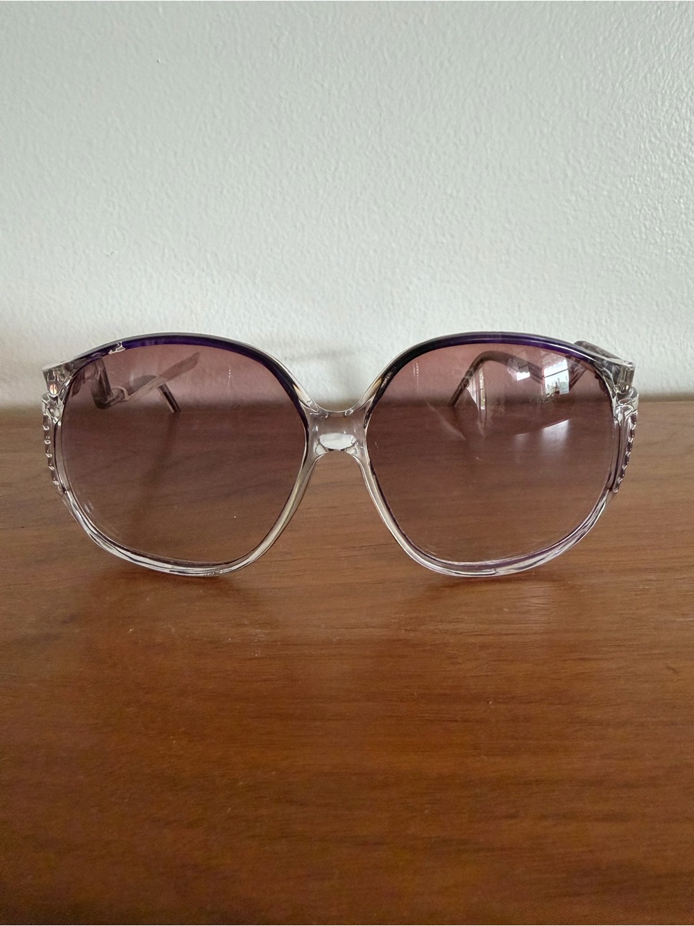 Vintage Oversized Purple Gradient Lens Women's Sunglasses